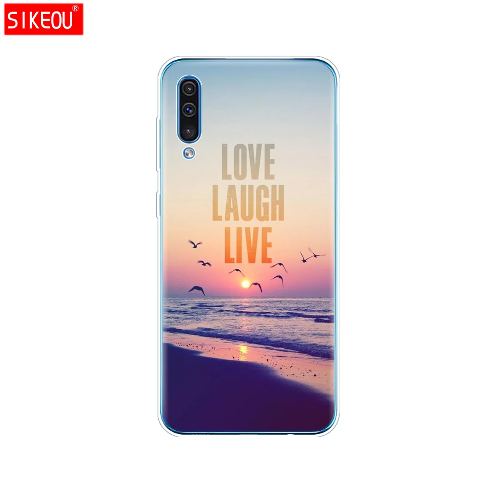 33716 Для samsung Galaxy A50 силиконовый прозрачный Футляр задняя крышка чехол для телефона для samsung A50 A505 A505F SM-A505F мягкий чехол 6,4 - Цвет: 33716