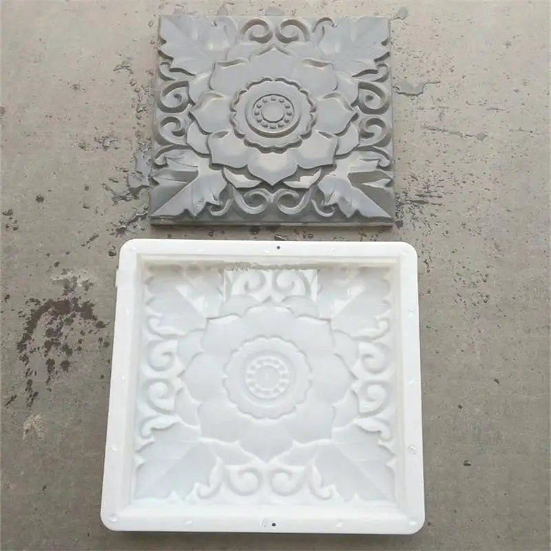 1 шт. DIY квадратная пластиковая форма для садового тротуара садовая стена резьба
