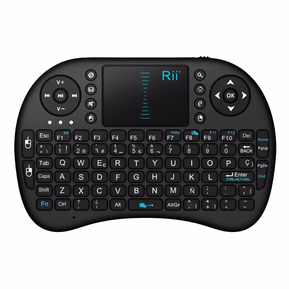 Rii i8 Smart 2.4 г 92 ключей Мини беспроводной клавиатуры QWERTY Multi-Touch Pad мышь игровая