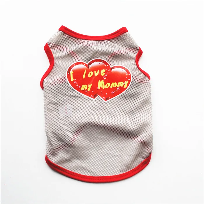Lovely Pet Dog Clothes for Small Dogs Cool Summer Dog Clothing Coat Soft Cat Shirt Yorkies Chihuahua Puppy Clothes for Cats Dogs - Цвет: 4