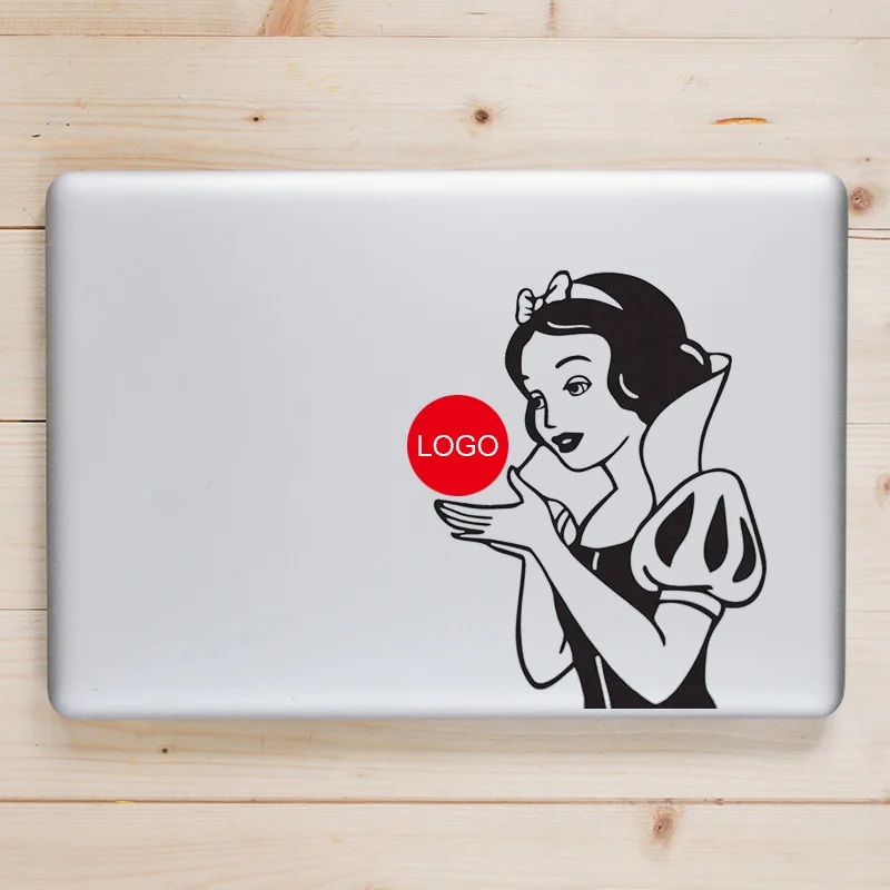 

Snow White Holding Laptop Decal for Macbook Sticker Pro Air Retina 11 12 13 15 inch Vinyl Mac Surface Book Skin Notebook Sticker