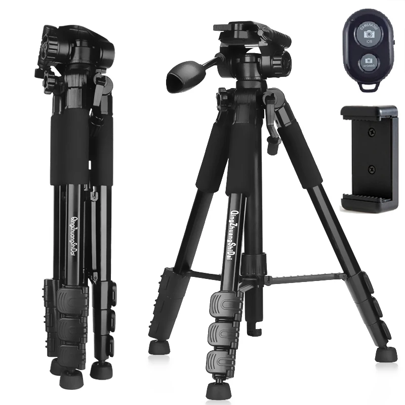 

Штатив QZSD-Q111 5 кг, 57,5 дюйма, алюминиевый для смартфонов и цифровых видеокамер