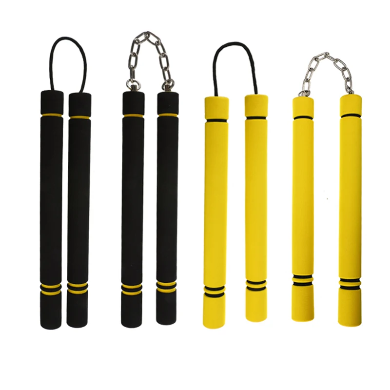 Боевое искусство тхэквондо Nunchakus Safty Nunchucks губка двойной косточки пена палка цепь
