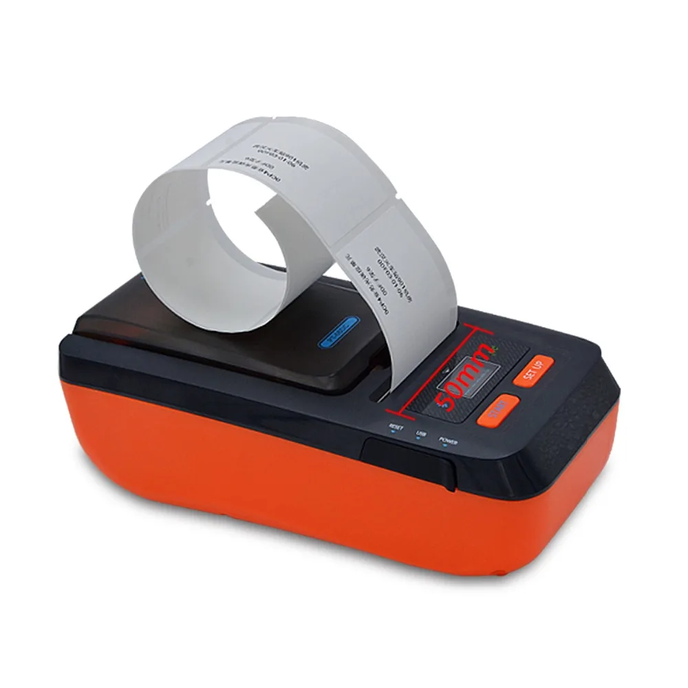 PT-66DC портативный Bluetooth стикер Принтер этикеток 50 мм Мини термотрансферные принтеры водонепроницаемый этикетировочная печатная машина