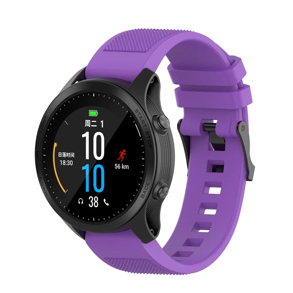 22 мм сменный силиконовый текстурный ремешок для Garmin MARQ series/Fenix 5 Plus/Forerunner945, 935 универсальный браслет