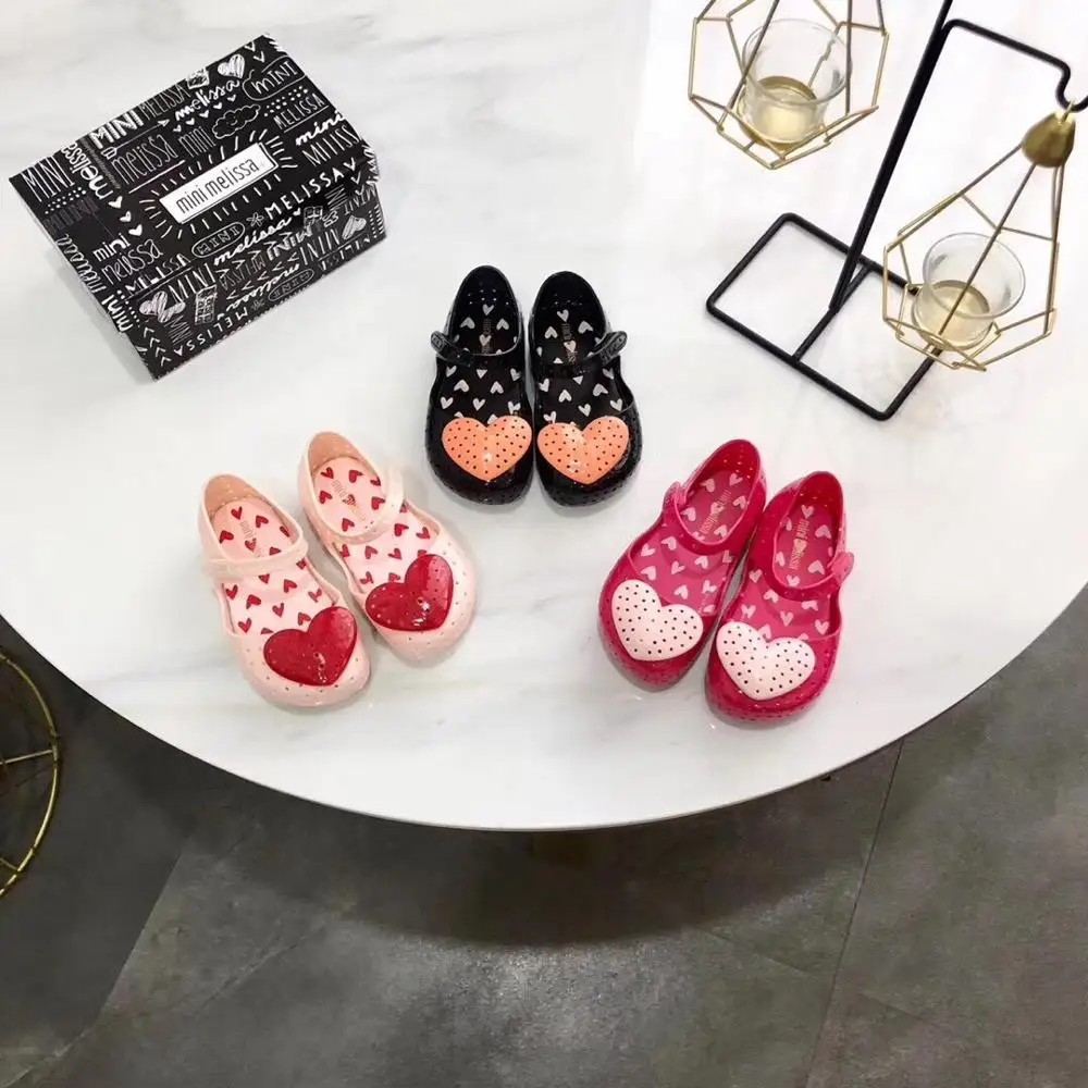 Mini Melissa Ultragirl Campana/2019 г. Новые летние Пластиковые туфли для девочек с бантом