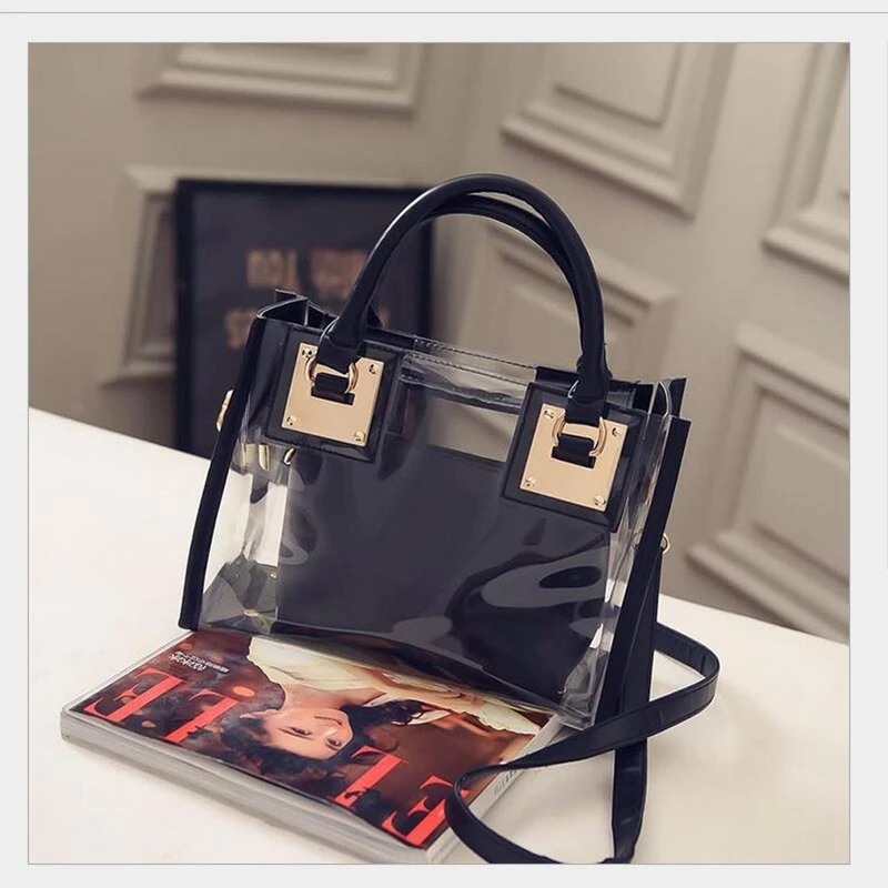 2016 Мухерес Bolso Marca Famosa де Moda Mujer Прозрачные Grandes Bolsos Hombro Пляжная сумка Embrague JJ156|bag