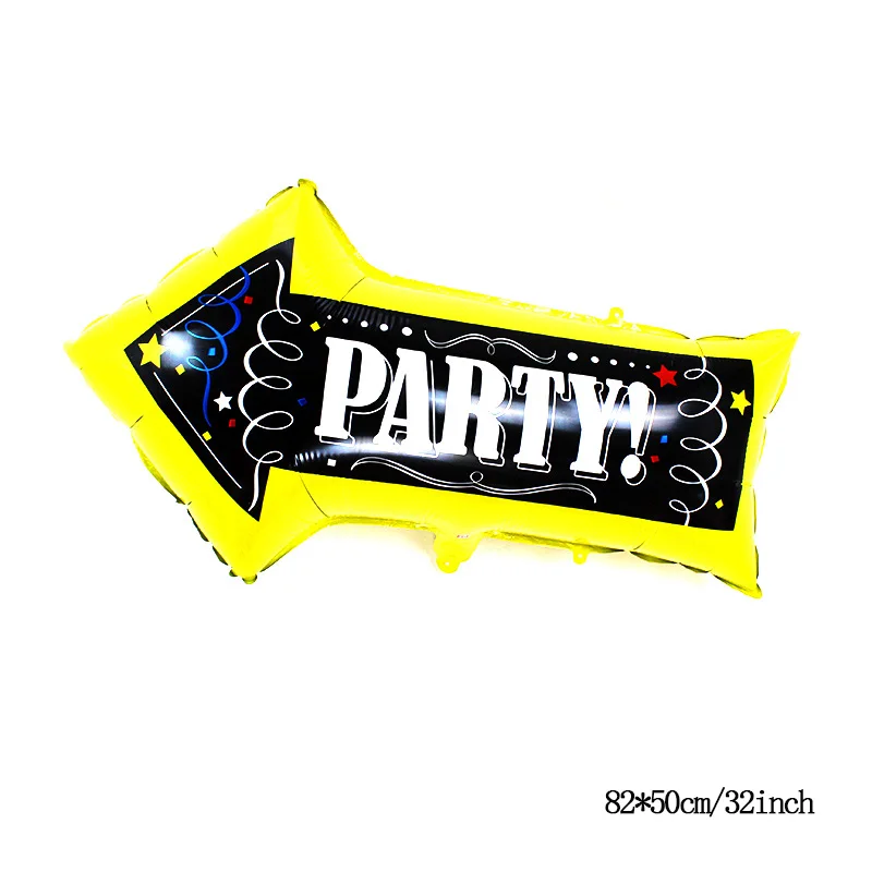L party sign KAMMIZAD 1 шт. фруктовые серии воздушные шары свадьба с днем рождения ананас пончик украшения шар Рождество конфеты кактус globos - Цвет: L party sign