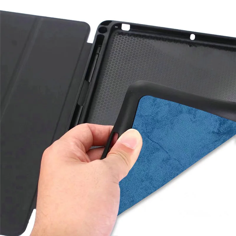 PU Leather Soft TPU Back Case For Apple New iPad 9.7 2017 2018 With Pencil Holder Tablet Cover ipad Air 1 2/pro inch | Компьютеры и