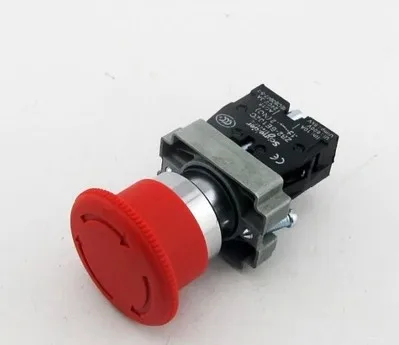 XB2BS542C поворот к выпуску 1N/C красный аварийный стоп Грибовидная Кнопка Замена
