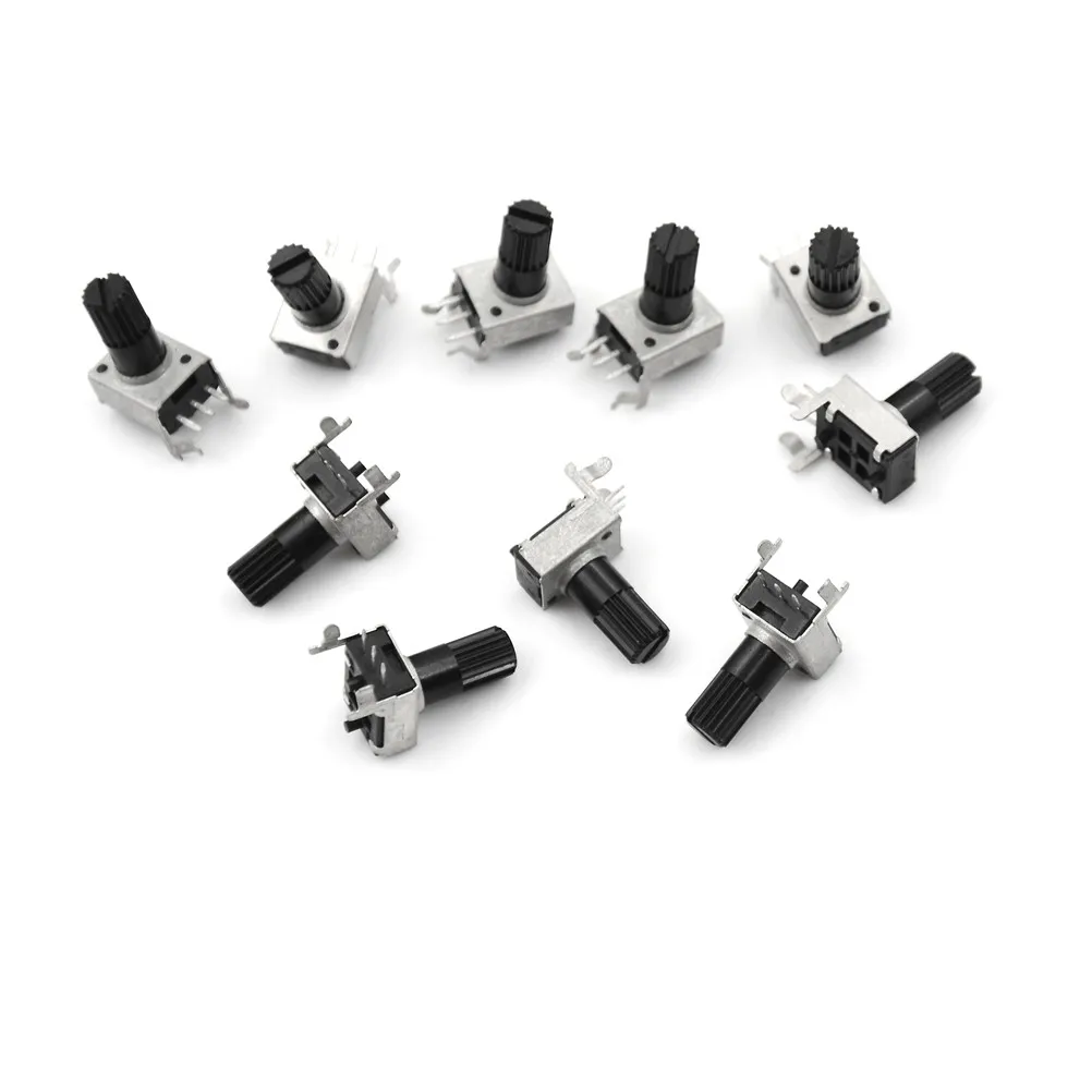 

High Quality 10pcs Single-joint Potentiometer B10K Adjustable 0932 Type Potentiometer