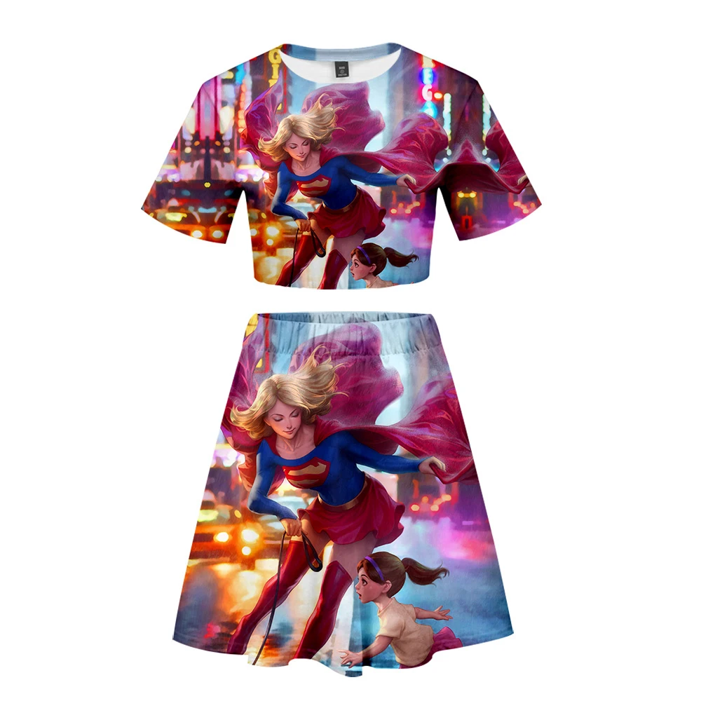 Супергерл сексуальный женский пляжный комплект из 2 предметов K Pop сексуальные