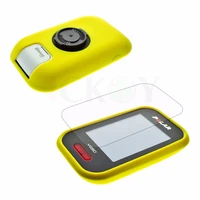outdoor cycling silicone rubber protect yellow case lcd screen film protector for polar v650 gps accessories