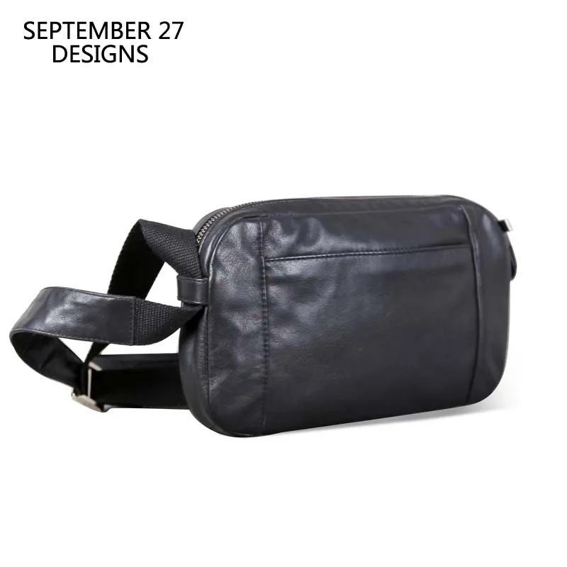Men Casual Shoulder Bag Handbag Genuine Leather Male Small Bag handmade 100% Cowhide Fashion Mini Satchel Travel Crossbody Bags