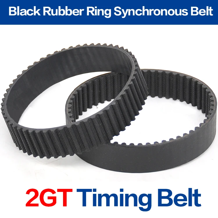 

Closed loop Timing Belt Transmission Belts Rubber HTD 2GT - 200/ 2GT 202 204 208 214 220 228