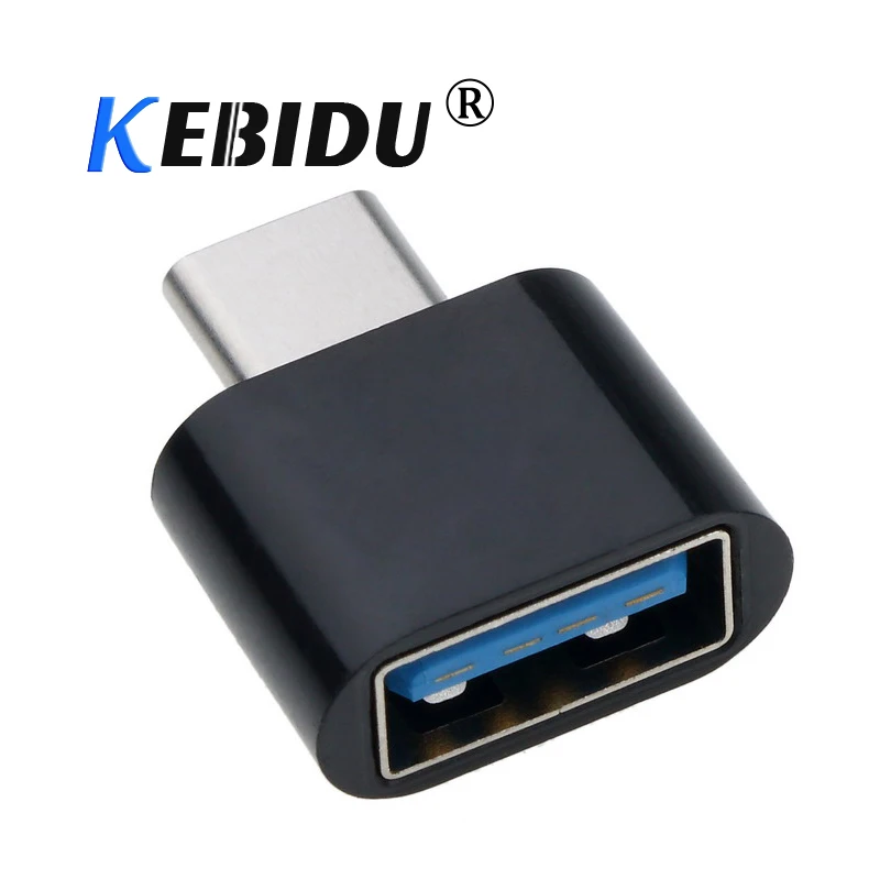 

kebidu USB Female to Type C Male Converter Charger OTG Adapter 2 in 1 for Android Phones USB 3.0 Adapter