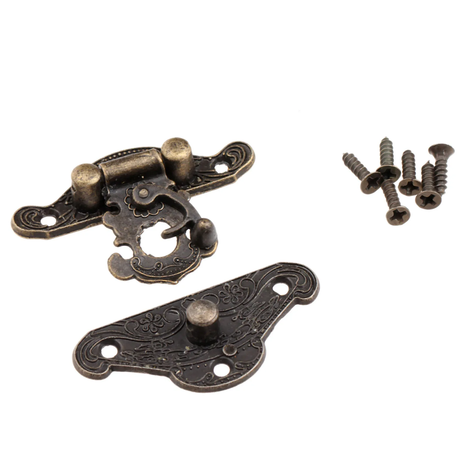 1 шт. античный бронзовый металлический замок декоративная защелка крючок подарок