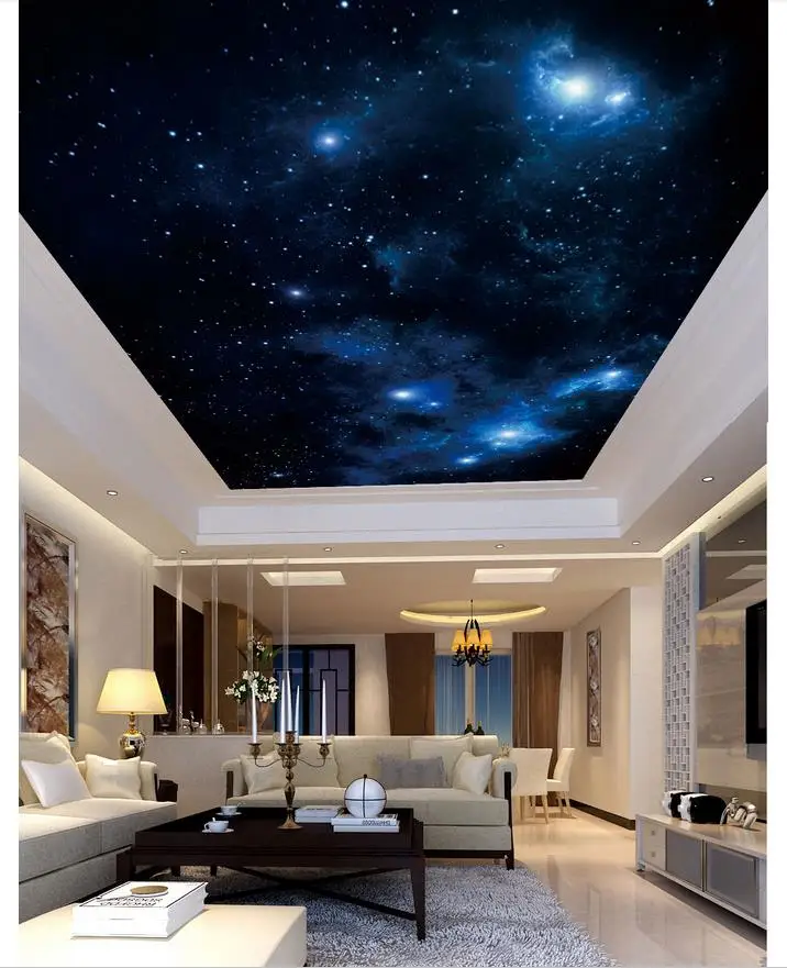 

Custom photo wallpaper 3d ceiling wallpaper Dreamy beautiful star ceiling zenith mural wallpapers for living room painting decor