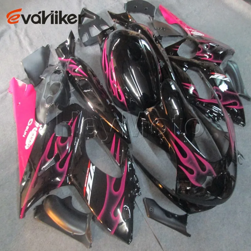 

ABS fairing for YZF600R 1997 1998 1999 2000 2001 2002 2003 2004 2005 2006 2007 pink flames motorcycle bodywork kit