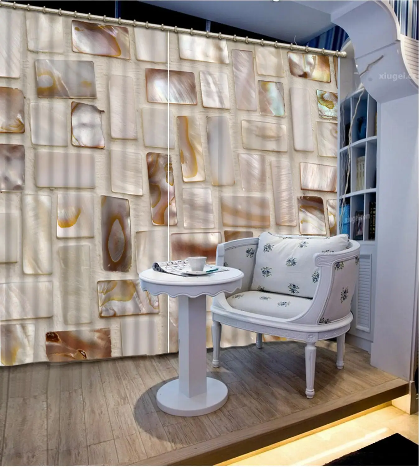 

custom Abstract wall japanese window curtains Living room bedroom hotel high quality curtain