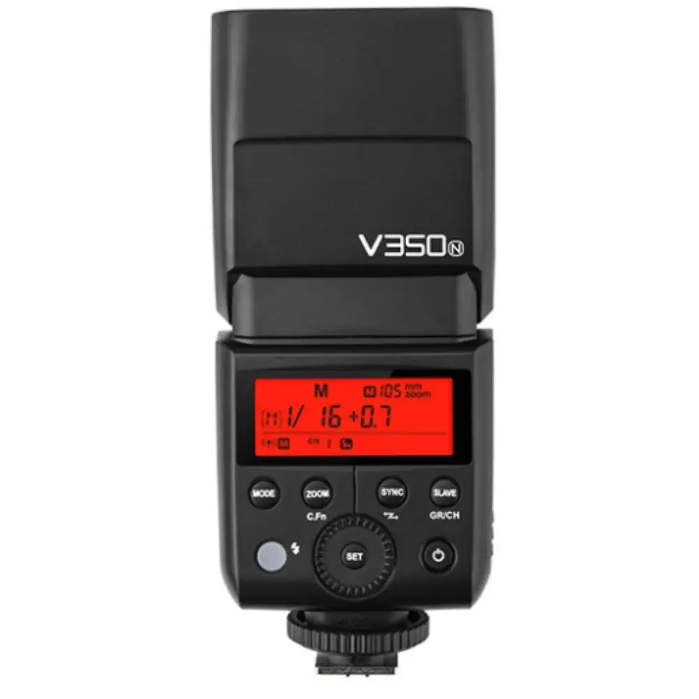 V350-N for Nikon Godox V350 серии ttl 2,4 г литий-ионный Камера Flash со встроенным Перезаряжаемые Батарея для Canon/Nikon/sony/ olympus/Fujifilm - Цвет: V350-N for Nikon