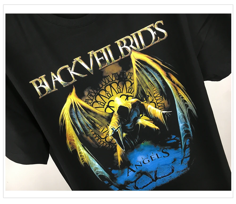 Bloodhoof BLACK VEIL BRIDES Post hardcore Glam Metal Rock Band футболка азиатского размера
