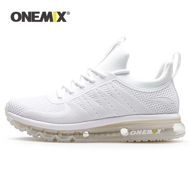 

ONEMIX 2021 Men Sneakers High Top Running Shoes Comfortable Lace-up Lightweight Air Cushion Sport Basket Shoes Outdoor Athletic