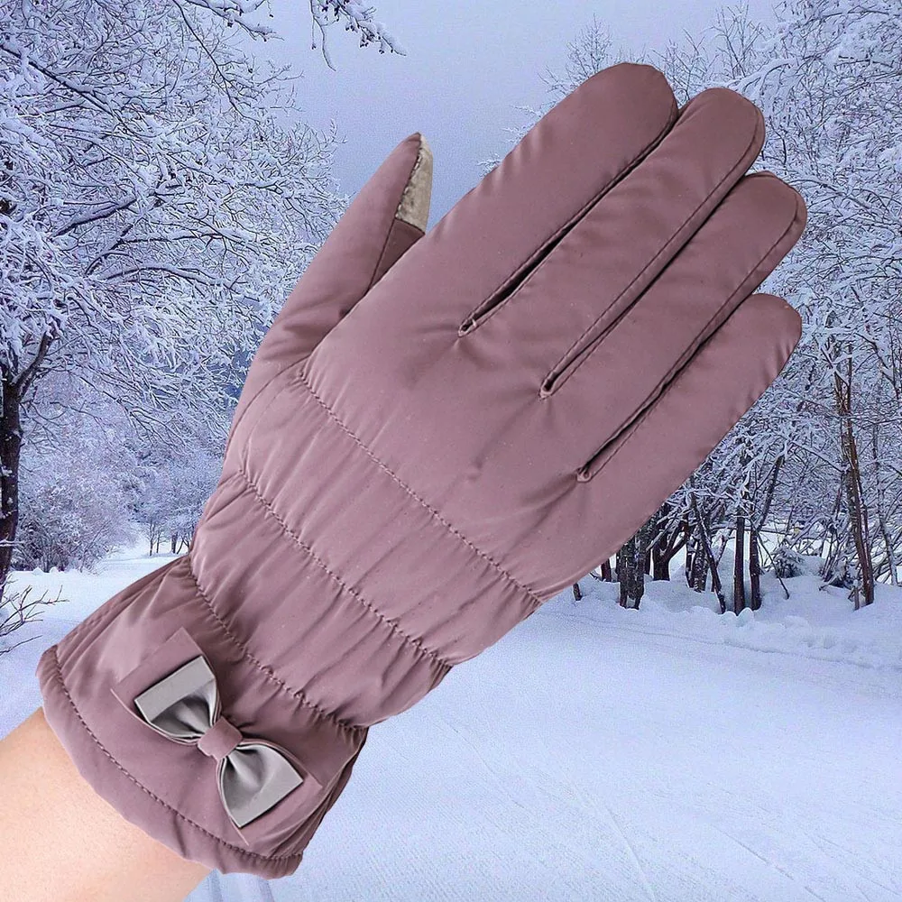 Womens Waterproof Windproof Gloves Winter Outdoor Sport Ski Moto warm female Full gloves Guantes mujer Luvas de inverno | Аксессуары для