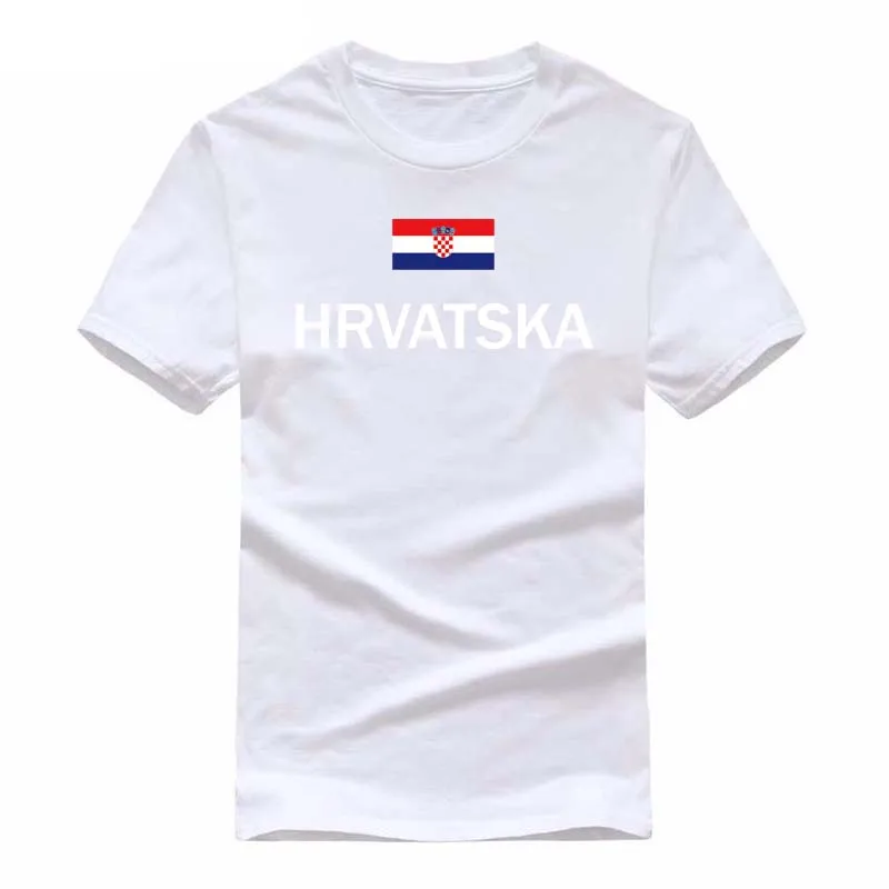2018 Croatia 100% хлопок футболки Новая мода Печать Досуг Мужская Футболка Флаг Франции