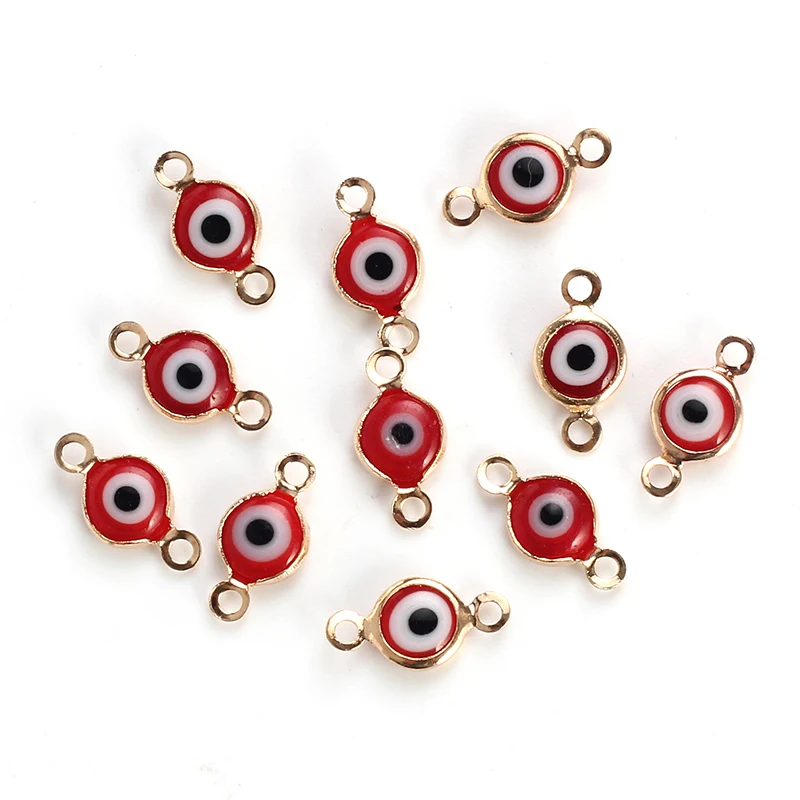Соединители Lucky Eye 10 шт./лот сглаза для браслетов ожерелий подвесок ювелирные
