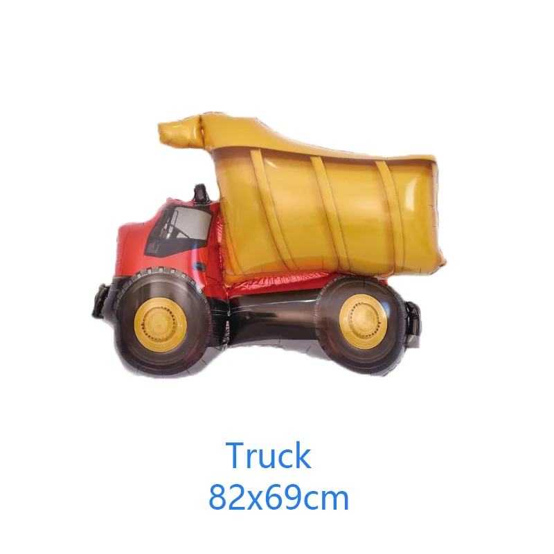 truck DIY Мультяшные автомобильные воздушные шары пожарная машина поезд Фольга шар скорая помощь Globos детские подарки День Рождения украшения Детские шары - Цвет: truck
