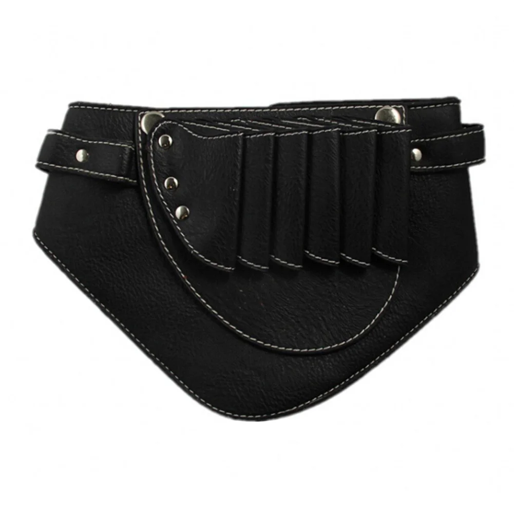 Comb PU Leather With Belt Salon Waist Pouch Professional Hairdressing Tool Clips Barber Scissor Bag Holder Rivet Holster | Красота и