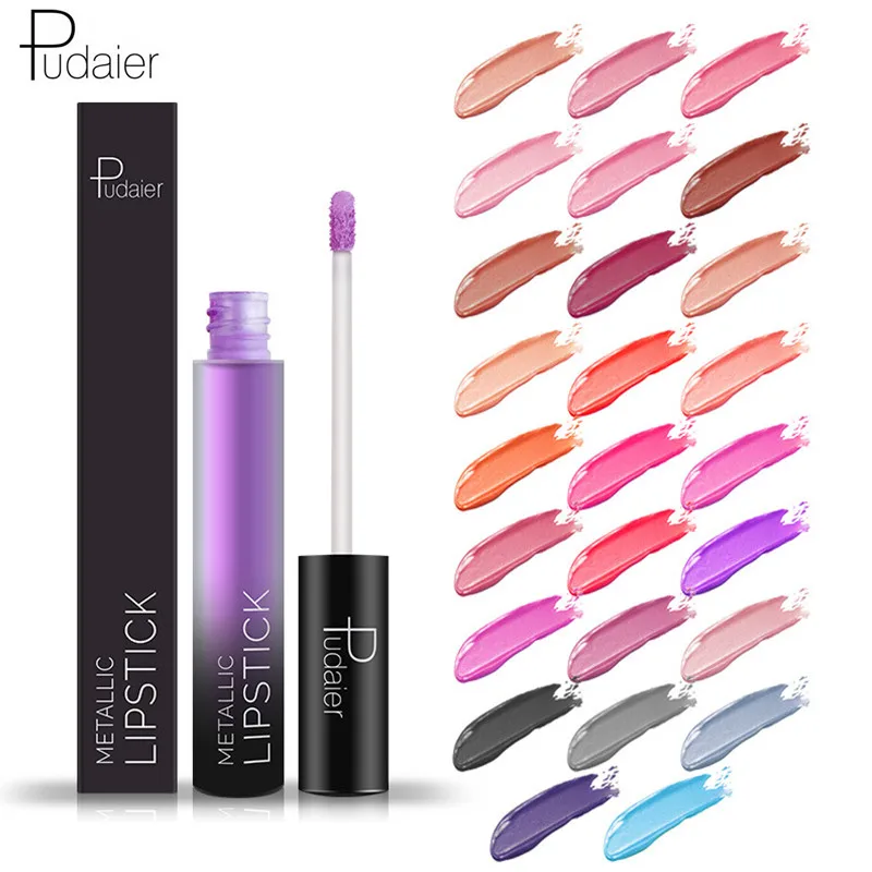 

PUDAIER 26 Colors Liquid Lipstick Waterproof Nude Matte Lipstick Velvet Glossy Lips Gloss Lipstick Lip Balm Sexy Red Colors