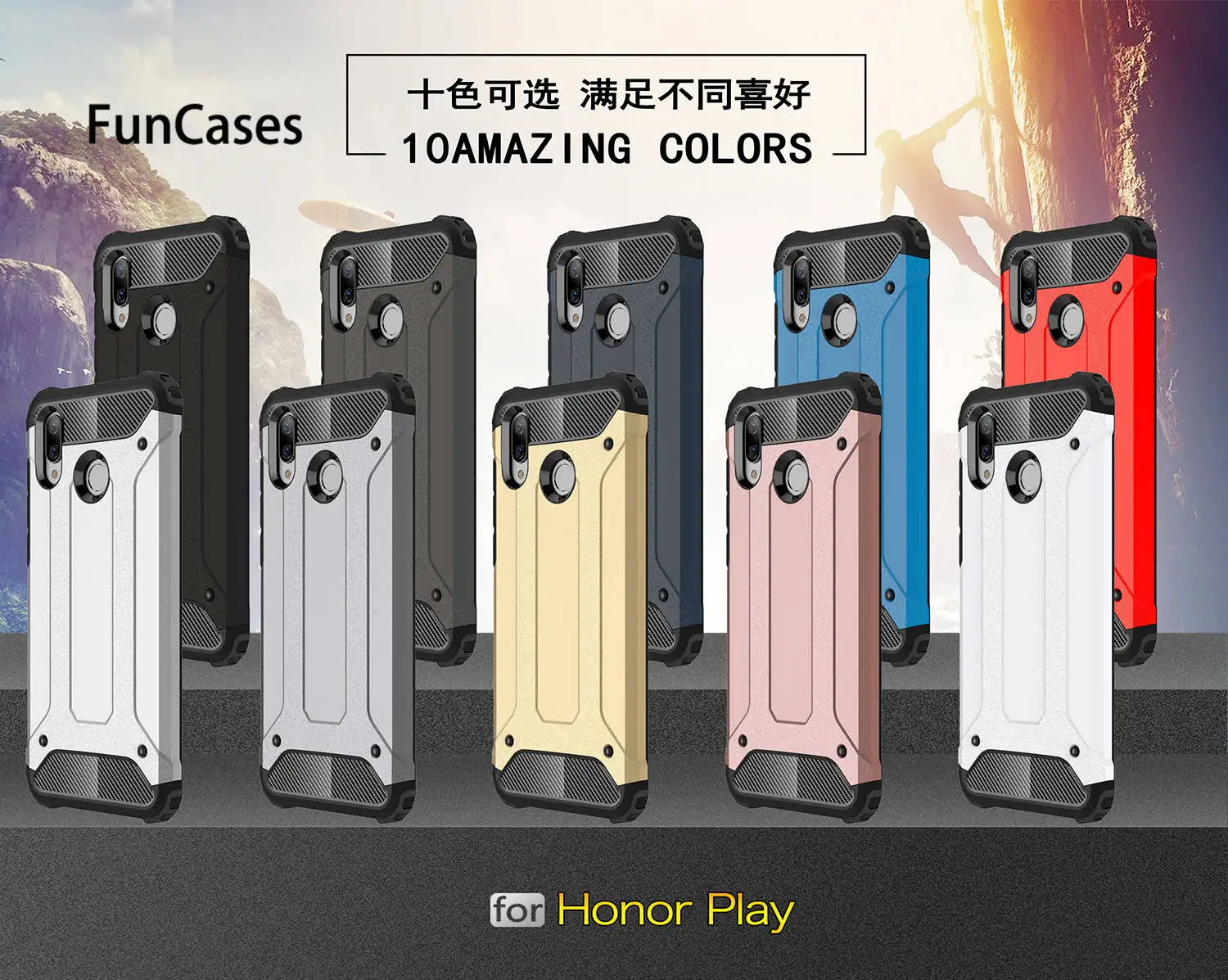 Honor Play чехол huawei ударопрочная Защита TPU и PC для COR L29 телефон Fundas 6 3&quot|Бамперы| |