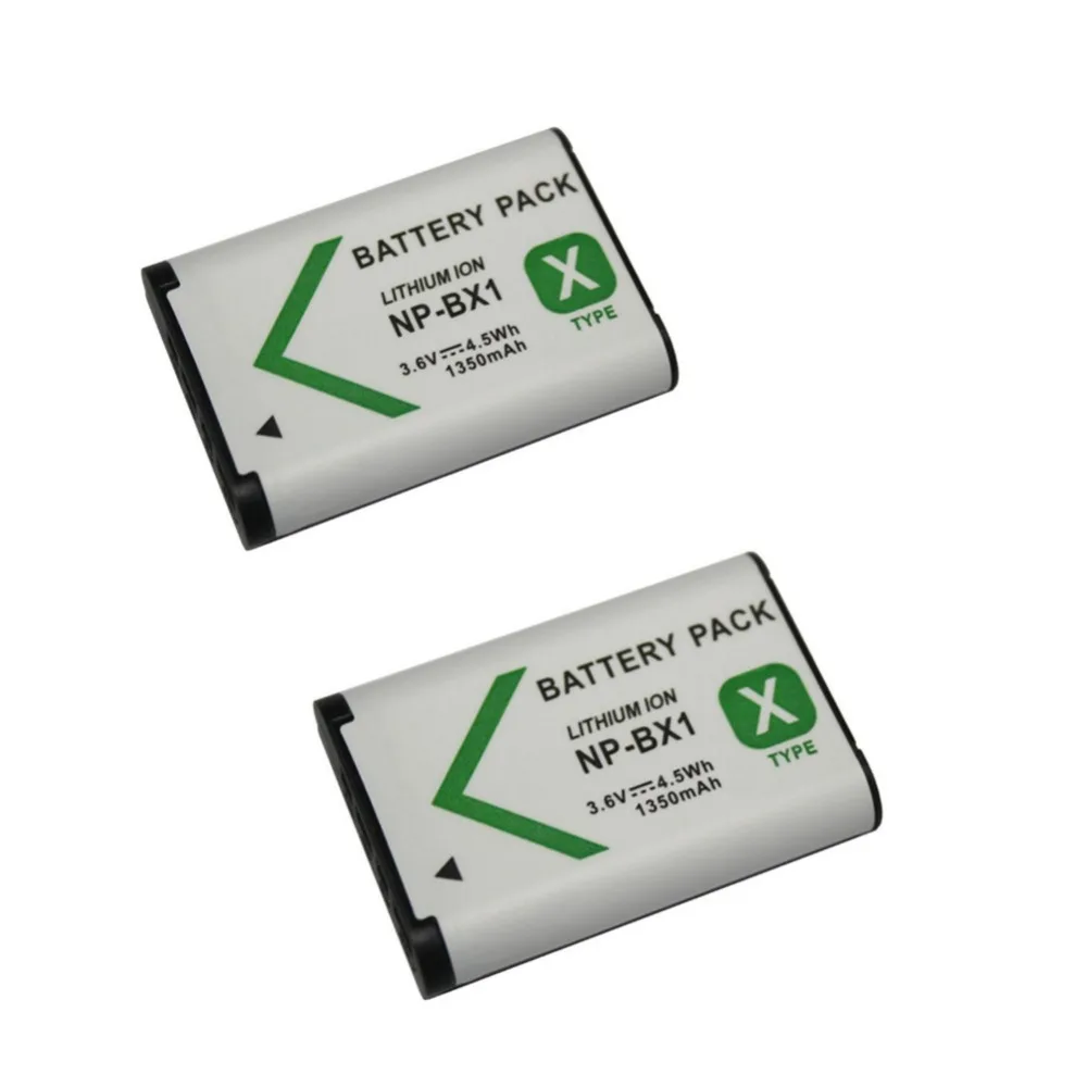2 шт. 1350 мА/ч NP-BX1 NPBX1 BX1 Батарея для ZV1 DSC-RX100 Характеристическая вязкость полимера RX10