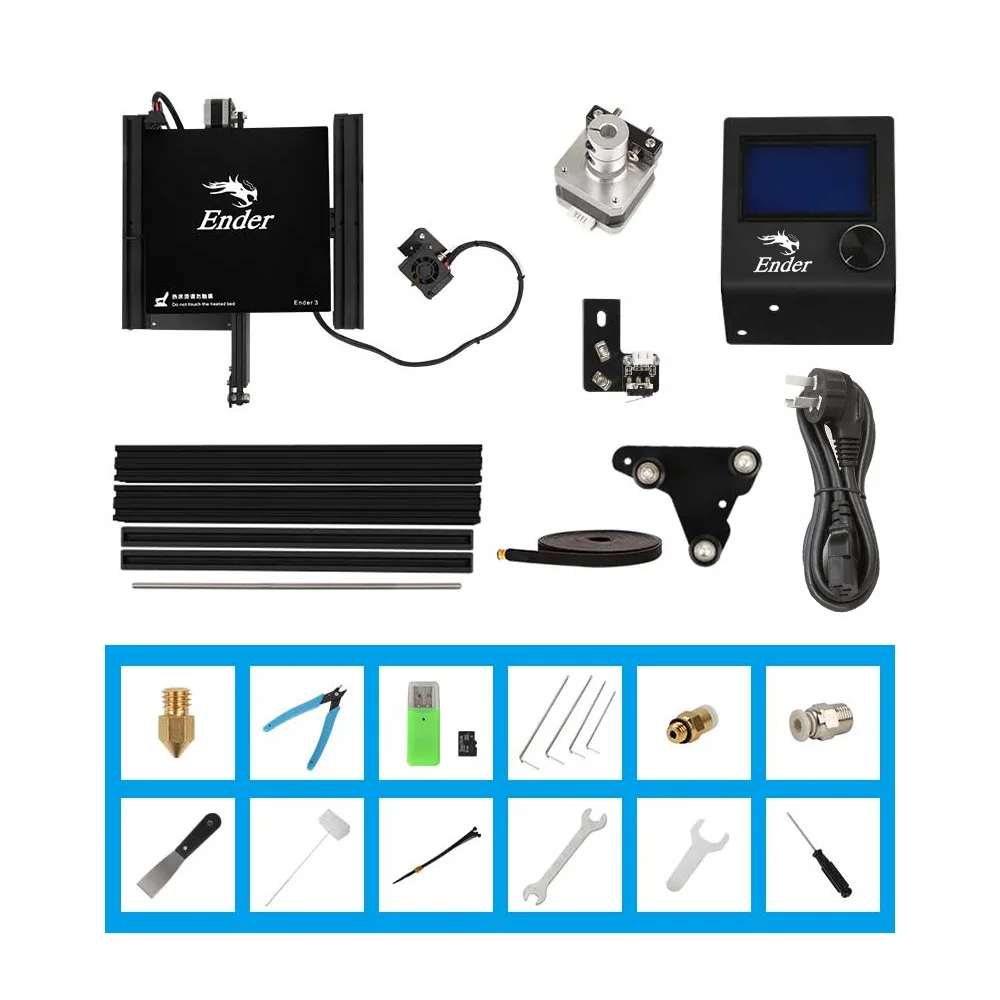 Creality 3D 3D-принтер Ender 3/Ender-3 PRO DIY 3d принтер Ender-3 самосборка 220*220*250 мм размер печати с печатью для печати