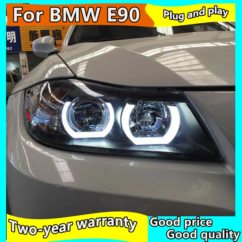 Чехол для автомобильной фары BMW E90 330I 320I 318i светодиодные ангельские глазки s