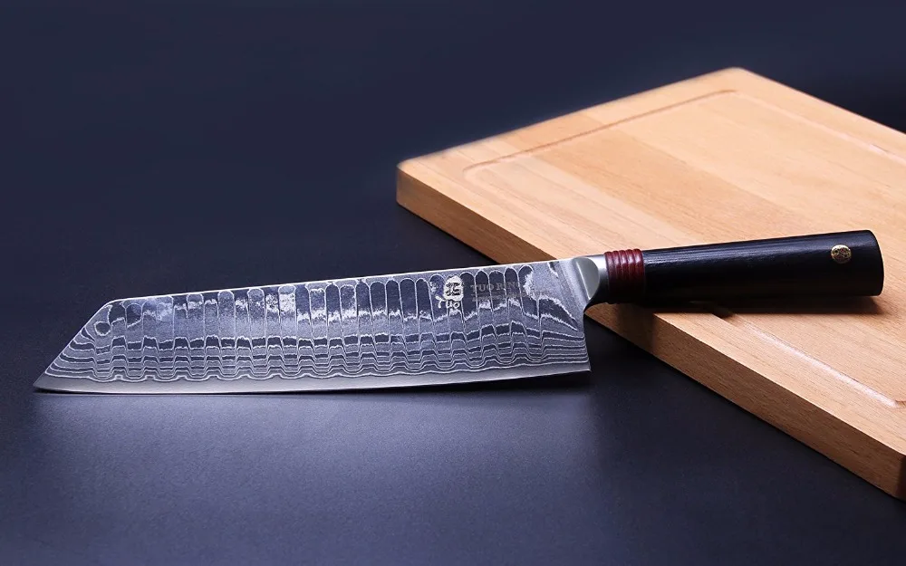 TUO столовые приборы Овощной kirisuke Ножи Japnaese Дамаск AUS 10 HC Нержавеющая сталь Кухня