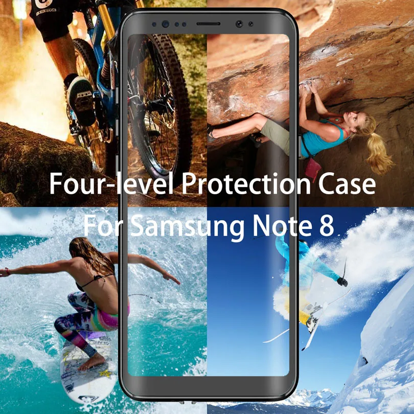 Водонепроницаемый чехол для Samsung Galaxy Note 9 S10 PLUS S9 Plus прозрачный телефона IP68 |