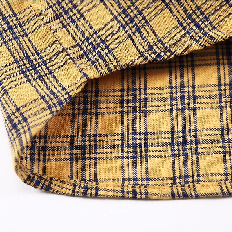 Клетчатая блузка с длинными рукавами для маленьких мальчиков рубашки блузки в