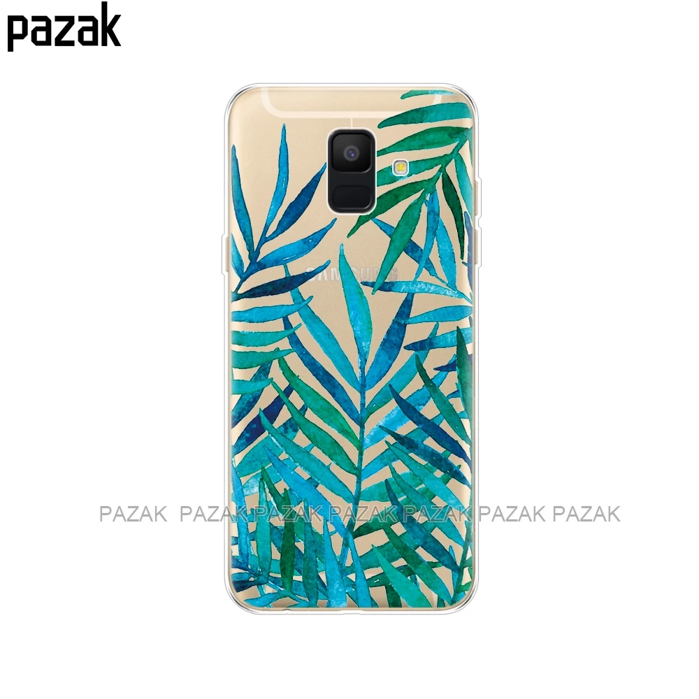 34265 Силиконовый чехол для телефона samsung Galaxy A6 Dual SIM SM A600 A600F, мягкая задняя крышка из ТПУ для samsung A6 Plus A605 A605F, новинка - Цвет: 34265
