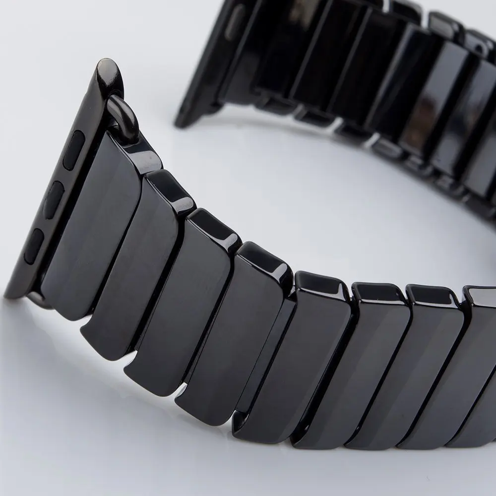 Высокое качество застежка бабочка замок петля керамический ремешок для Apple Watch