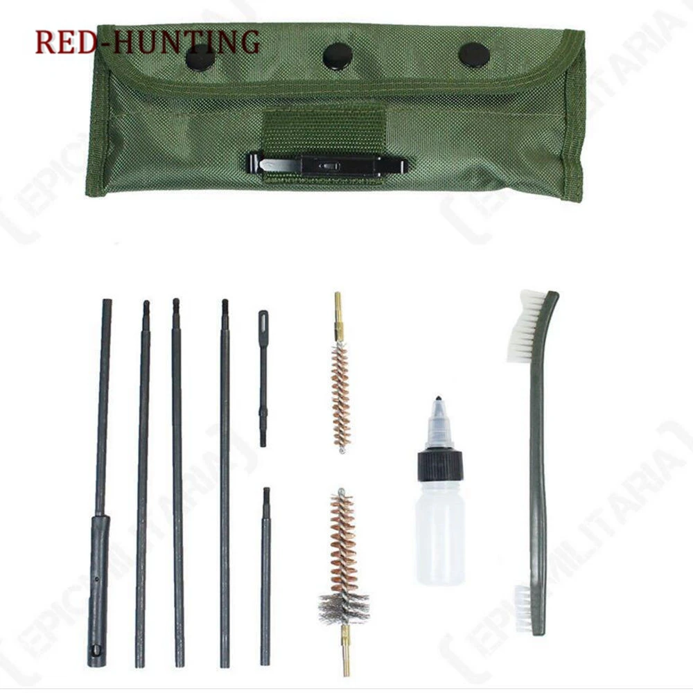 

New 10pcs .22 22LR .223 556 Rifle Gun Cleaning Kit Set Cleaning Rod Nylon Brush