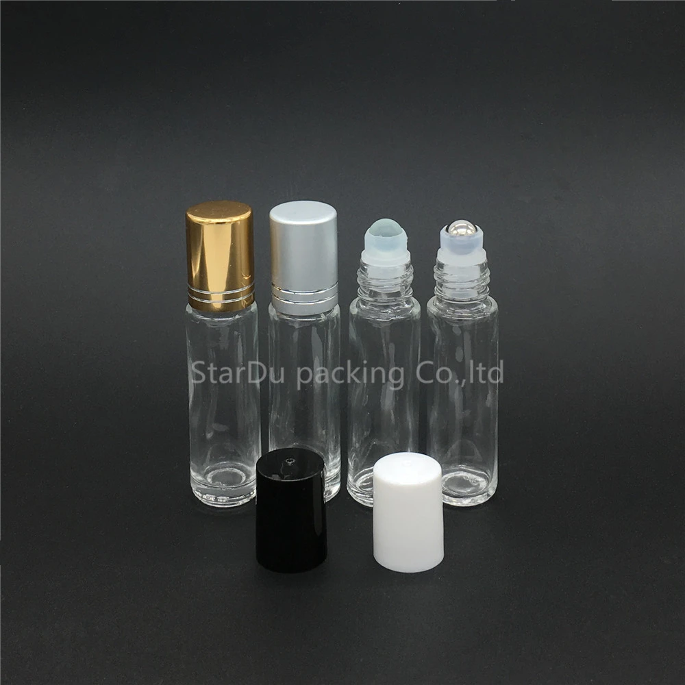 10ml Roll On Perfume Bottle Clear Essential Oil Rollon Small Glass Roller Container 6pcs | Красота и здоровье