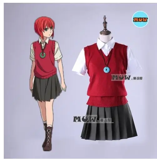 Новый аниме махауцукай no Yome Косплей костюмы Hatori Tomoyo Униформа древняя Магия