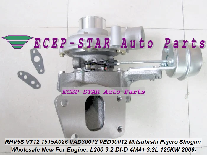 Турбо RHV5 RHV5S 1515A026 VT12 VT-12 VAD30012 VED30012 для Mitsubishi Pajero V80 V90 Shogun L200 3 2 DI-D 2006-4M41 3.2L 125KW |
