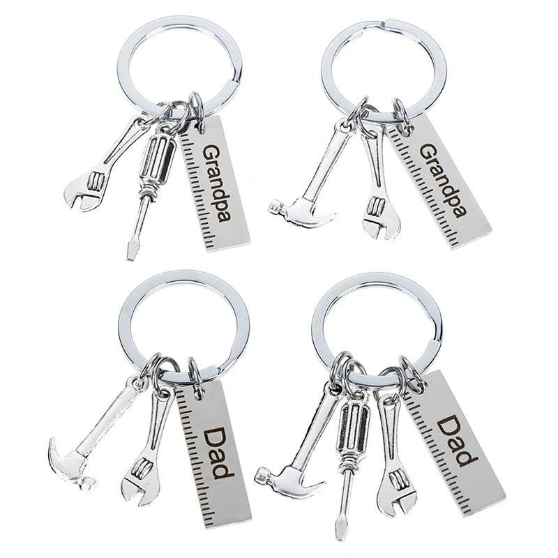 1 шт. гравированный безопасный для папы автомобильный брелок металлические