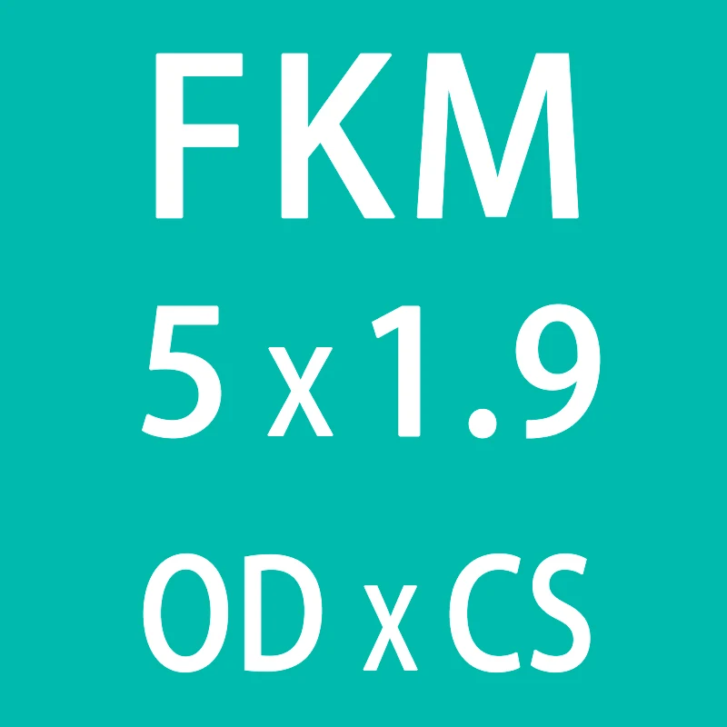 10 шт./лот резиновое кольцо зеленый FKM уплотнительное кольцо уплотнения 1,9 мм Толщина диаметр 5/6/7/8/9/10/11/12/13/14 мм уплотнительное кольцо уплотнение масла прокладка топлива шайба - Цвет: OD5mm