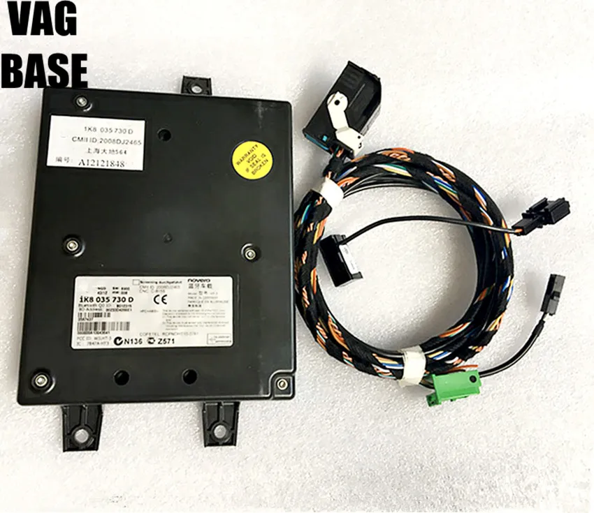 1K8 035 730 D 9W2 модуль Bluetooth + жгут С микрофоном для VW Golf MK6 Jetta MK5 fit RCD510|Кабели адаптеры и