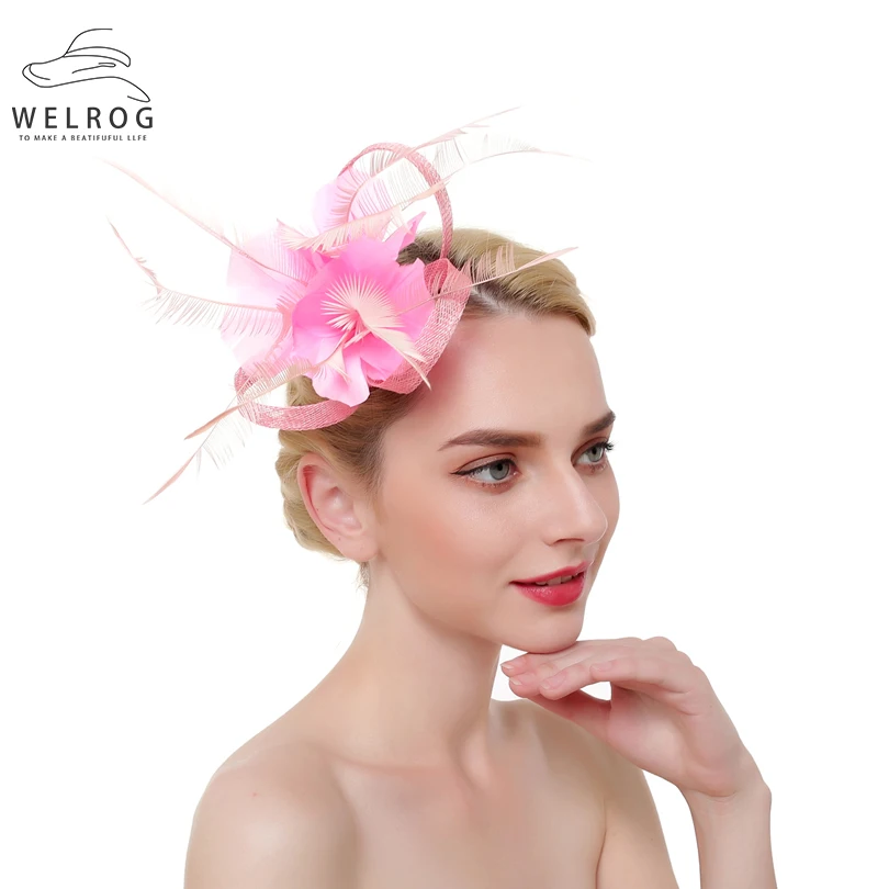 Женские заколки для волос WELROG Элегантные Заколки-перья в цветочек свадебный